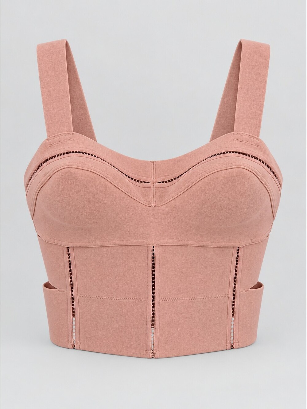 Victoria’s Secret Dusty Rose Corset Bustier Crop Top S-DD Cutout